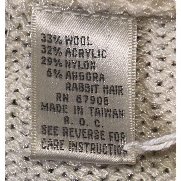 Eugenia by Angenie Vintage 80's Applique & Angora Hair Embellished Sweater Small - Picture 6 of 6